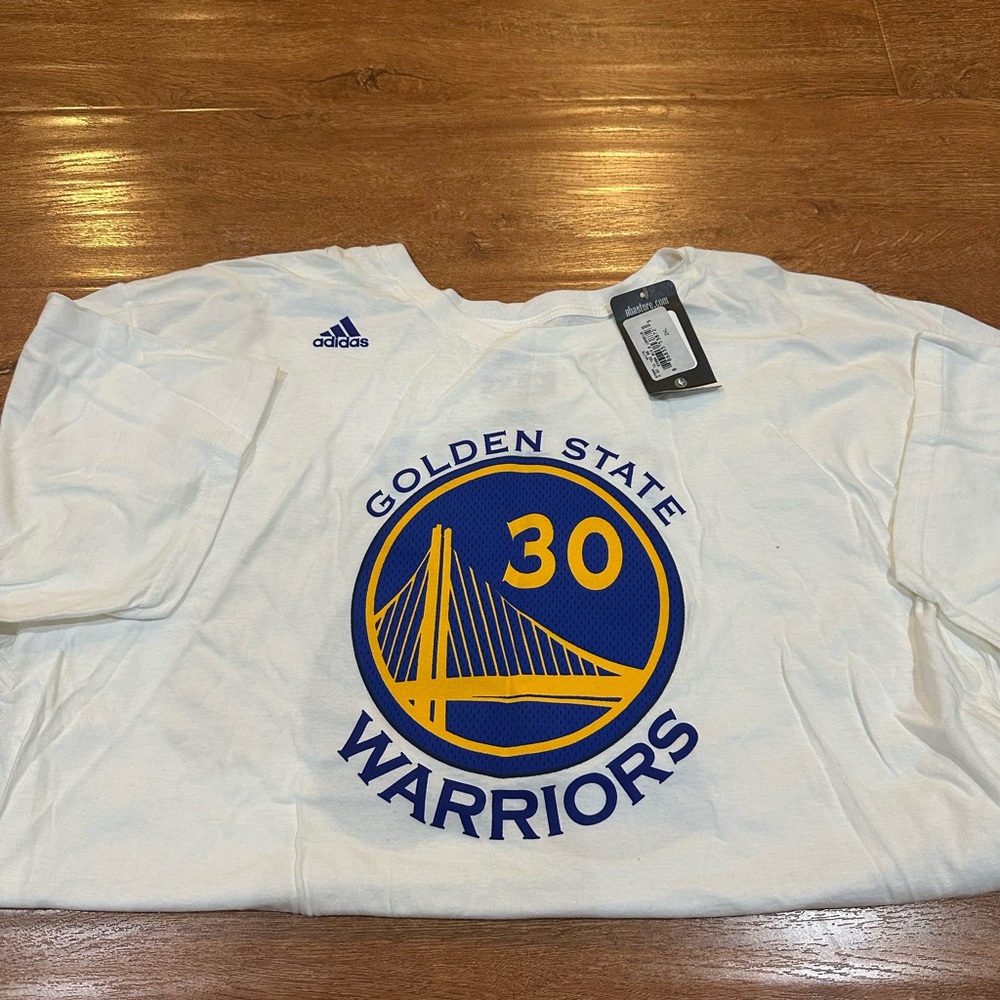 Adidas White NBA T-Shirt - Picture 2 of 6